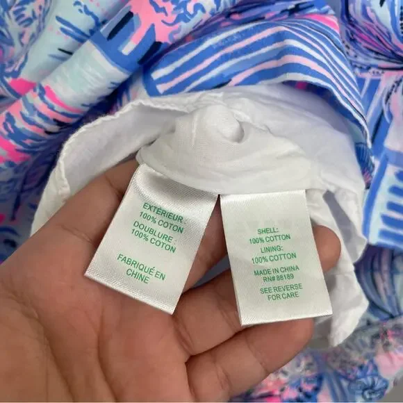 Lily Pulitzer Cyndi Whisper Blue Yeah Buoy mini dress size 00 - Picture 14 of 16